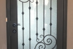Tuscan Series Iron Security Door, Milan design in oil rubbed bronze.